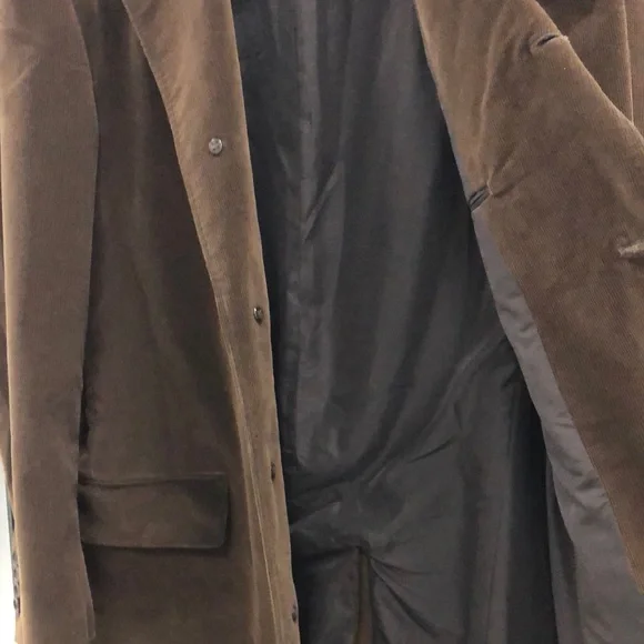 Faconnable Men's Brown Overcoat - Picture 6 of 9